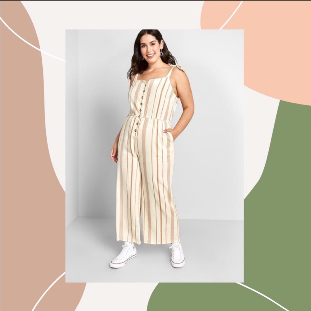 NWT ModCloth Every Waking Momentum jumpsuit 1X